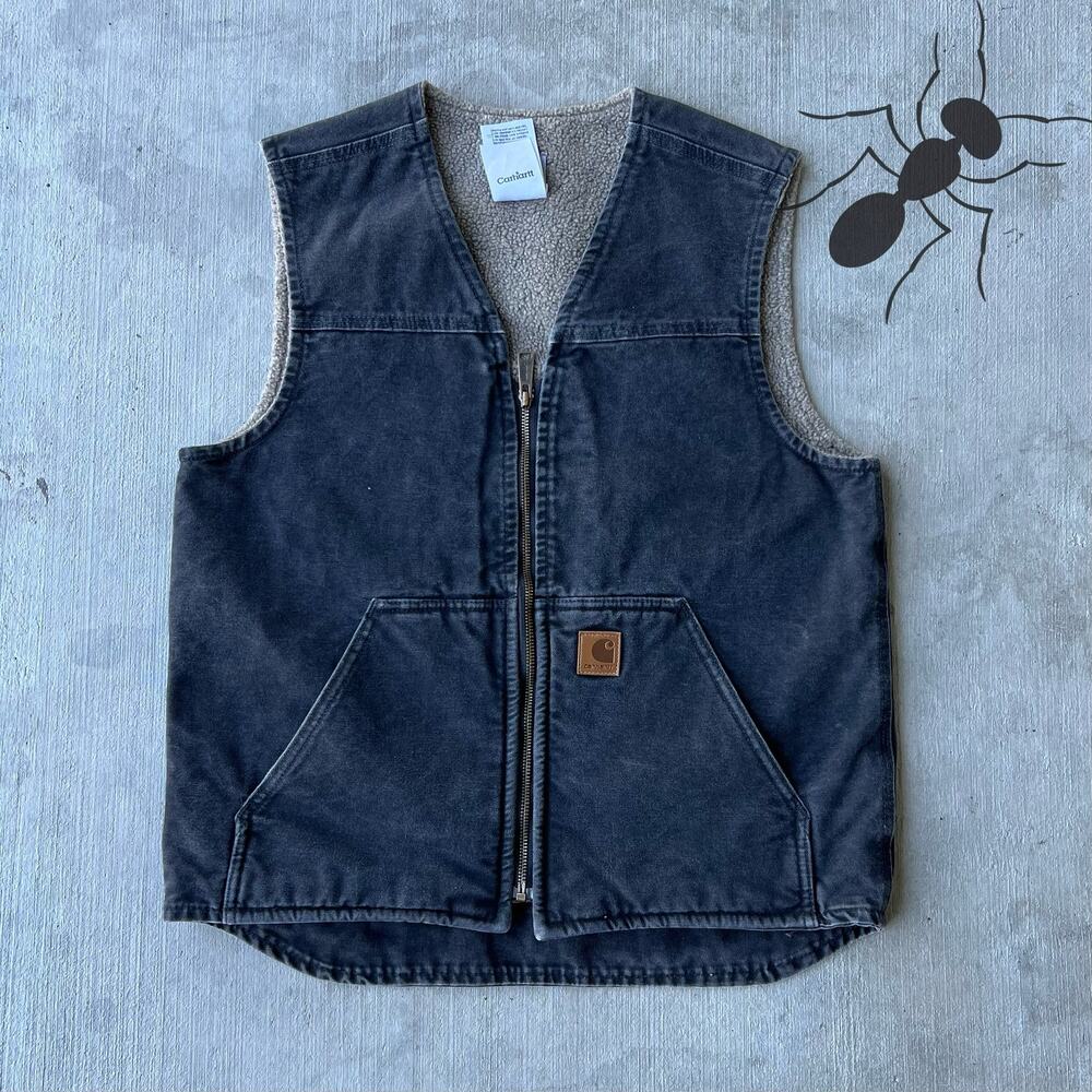 Carhartt V26 BLK faded black work wear vest